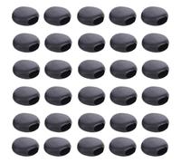 GATHINESS Botones Ajustables para Mascarilla Redondos de Plástico Negro, 500 Unidades, Hebilla Antideslizante para Regulación de Cuerda, Accesorios para Mascarillas de Tela y Actividades