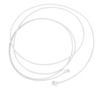 GATHINESS Cable Telefónico de Línea Fija de 2 Núcleos Conectores Rj11 para Máquinas de Fax y Contestadores, Transmisión Clara y Material Pvc Blanco