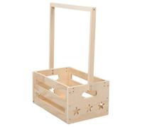 GATHINESS Caja de Almacenamiento Infantil de Madera Estilo Vintage, Color Beige, 34,4x23x17cm, para Ropa de Recién Nacido, Juguetes y Artículos de Baño, Decorativa y Multiusos