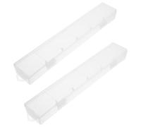 GATHINESS Caja de Almacenamiento Transparente para Herramientas de Pintura y Lápices, 2 Piezas de Plástico Diseño Fácil Acceso Adecuado para Estudiantes y Maestros Escuela