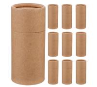 GATHINESS Caja de Obsequio de Papel Kraft Tipo Tubo, 15 Piezas, para Tarros de Almacenamiento de 50 Ml, Multifunción para Té, Aceite Esencial y Snacks, Color Papel Kraft, Reciclable y