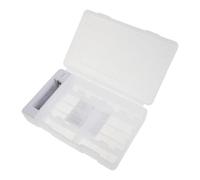 GATHINESS Caja Organizadora de Pilas AA y AAA con Compartimentos Precisos con Comprobador, Estuche Portátil de Plástico para Trabajo y Viajes de Negocios