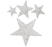 GATHINESS Calcomanía Diseño Único y Decorativo Autoadhesiva de Estrella Brillante en Color Plata para Coche para Decoración Exterior de Vehículos