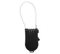 GATHINESS Candado de Cable Retráctil Código, ABS E Hierro, Negro | Antirrobo Portátil y Ligero, Protección Versátil para Casco y Mochila, Uso Diario y Viaje