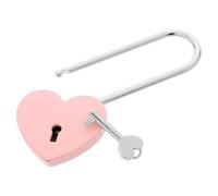 GATHINESS Candado en Forma de Corazón Rosa para Viajes, Pequeño y Ligero, Hecho de Aleación de Zinc Resistente al Óxido, Adecuado como Obsequio para Parejas en Bodas y San Valentín
