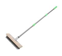GATHINESS Cepillo de Alambre Metálico para Cubierta de Barco con Mango Ergonómico de Escoba de Acero Inoxidable Resistente para Limpieza de Cubierta y Eliminación de Óxido Zonas Difíciles