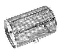 GATHINESS Cesta Giratoria para Asar al Horno Acero Inoxidable 140x180 Mm Jaula de Rejilla Metálica para Verduras y Frutos Secos Asador para Barbacoa Portátil