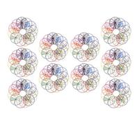 GATHINESS Círculos de fracciones de plástico 10 juegos para aula de primaria visualización y cálculo y multiplicaciones accesorios didácticos para el aprendizaje de matemáticas