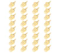 GATHINESS Clavos Metálicos Antideslizantes para Zapatos de Atletismo 32 Piezas Picos de Pista Cortos Dorados para Cross Country Repuestos para Zapatillas de Running en Pista