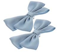 GATHINESS Clips para Zapatos Nudo de Lazo Azul, Hebillas Desmontables y Versátiles, Accesorios para Zapatos Ideales para Compromiso y Año, Pack de 2 Piezas