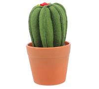 GATHINESS Cojín de Alfileres Cactus Artificial en Maceta de Plástico Oliva Verde, Organizador de Costura y Porta Pines para Manualidades y Acolchado, Almohadilla para Agujas y Porta