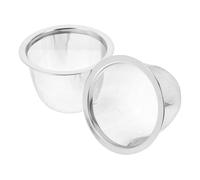 GATHINESS Colador de Té de Tetera 2 Piezas Malla Fina de Acero Inoxidable, Cesta Infusora para Hojas Sueltas, Accesorios para Preparar Infusiones en Casa