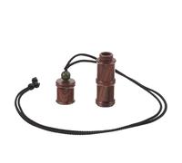 GATHINESS Collar Colgante de Madera Cordón Largo Ajustable, Contenedor Abierto de Diseño Étnico Vintage, Accesorio Versátil para Mujer y Hombre en Actividades Cotidianas