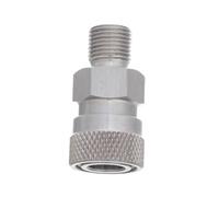GATHINESS Conector Rápido para Inflado en Emergencias de Acero Inoxidable Manguera Trenzada y Adaptador Hembra para Bomba de Alta Presión al Aire Libre