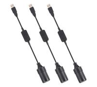 GATHINESS Convertidor para Dispositivos Eléctricos en Viajes Resistencia al Calor USB 5v a 12v de Corriente Cable de Cobre y PVC, Paquete de 3 Piezas para Automóvil