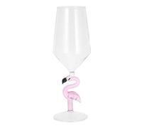 GATHINESS Copa de Vino Rosa Forma de Flamenco de Vidrio Creativo para Cumpleaños y Aniversarios, Copa Elegante y Decorativa para Bebidas