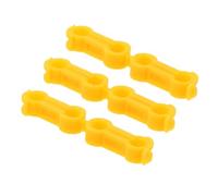 GATHINESS Corrector de Alineación para Patas de Pájaro, 6 Piezas de Plástico Amarillo, Cómodo y Restaurador de Postura para Periquitos y Pequeños Loros en Cuidado Profesional y Doméstico