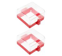 GATHINESS Cubierta Protectora Compatible para Interruptor de Pared de Plástico Mecanismo de Bloqueo Botones de 22mm, 30mm y 38mm para Sistemas Eléctricos Domésticos