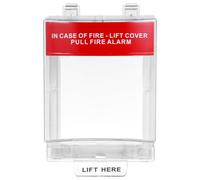 GATHINESS Cubierta Protectora de Plástico para Botón de Emergencia contra Incendios, Evita Activación Accidental y Daños, Protección Total para Estación de Tiro de Alarma