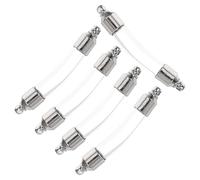GATHINESS de Botellas Pequeñas de Que Pueden Contener Arena o 5 Piezas Tapa de Metal Plateado, Colgantes Delicados para Joyería