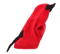 GATHINESS Disfraz Tridimensional de Demonio para Perro en Halloween, Ropa de Felpa Cómoda y Adorable para Cachorros en Actividades al Aire Libre y Sesiones de Fotos