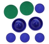 GATHINESS Empujadores y Discos ABS para Hockey de Aire 76 MM, Color Azul Marino, Juego de 8 Piezas, Accesorios para Mesa de Mini Hockey en Ambientes Familiares y Recreativos