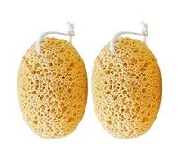 GATHINESS Esponjas de Baño Exfoliantes 2piezas Diseño de Cordón Esponja Vegetal para Ducha Limpieza Corporal Práctica y Suave para Uso Diario