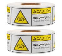 GATHINESS Etiquetas adhesivas para transporte y logística, 2 rollos de pegatinas pesadas con adhesivo fuerte, ideales para almacenes y gestión de inventarios