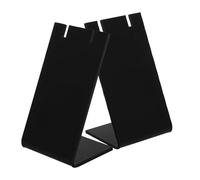 GATHINESS Expositor de Pulseras y Pendientes en Acrílico Negro, Soporte en Forma de L para Joyas Capacidad para Múltiples Accesorios, Adecuado para Mostradores y Tiendas