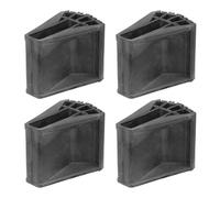 GATHINESS Fundas Piezas a Patas Antideslizantes PVC Escalera en de Negro, Resistentes Altas Temperaturas Deformación, Pack de 4 Seguro para Uso Doméstico