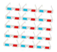 GATHINESS Gafas 3D Papel anaglifo Rojo Azul 60 Unidades para Cine en casa, portátiles y Ligeras, diseñadas para Uso Familiar y Entretenimiento
