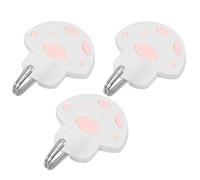GATHINESS Ganchos Adhesivos de Plástico Blancos para Pared, Paquete de 3 Piezas, sin Rastro tras Retirar, Ideales para Cocina y Salón Diseño Moderno Color Aleatorio