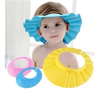 GATHINESS Gorro de Baño Ajustable Niñas, Pack de 3 Piezas de Eva Ligero con Protección para Oídos y Diseño Cómodo para Baño y Corte de Cabello