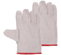 GATHINESS Guantes de Seguridad de Hilo de Algodón Blanco, Dobles, Gruesos