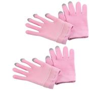 GATHINESS Guantes Hidratantes de Gel para Mujer Algodón y Tejido Elástico, 2 Pares para Cuidado Diario y Tareas Domésticas Función Táctil