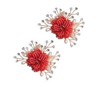 GATHINESS Hebillas para Zapatos de Novia en Diseño de Pétalos 2 Piezas, Adornos de Aleación Perlas y Rhinestones, Fáciles de Usar para Bodas y Eventos