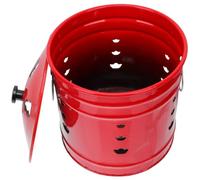 GATHINESS Incinerador de Papel Moneda Compacto de Esmalte Rojo Cubo para Quemar Papel y Ofrendas Ventilación Rápida para Uso Templos y Jardines para Rituales y Limpieza Varios Estilos