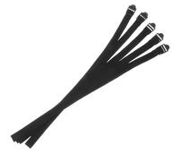 GATHINESS Juego de 5 Correas Acolchadas para Bastones de Esquí y Trekking, Hechas de Tejido Negro, Funcionales para Deportes al Aire Libre y Resorts de Esquí