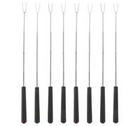GATHINESS Juego de 8 Tenedores con Diseño Manual Giratorio y Extensible de Acero Inoxidable para Barbacoa para Adecuado para Camping y Asar Malvaviscos