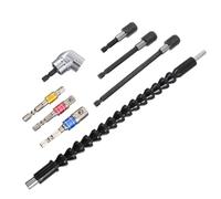 GATHINESS Juego de Ejes de Extensión Flexible Puntas Intercambiables para Taladro Eléctrico de Acero Inoxidable y Plástico, Adecuado para Automóviles y Computadoras