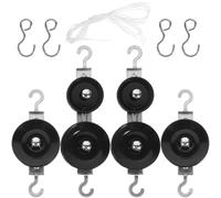GATHINESS Juego de Poleas Metálicas Dobles y Básicas para Enseñanza de Física en Secundaria Material Resistente y Diseño Compacto para Prácticas Escolares