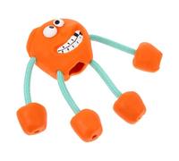 GATHINESS Juguete Molar para Perros de Goma Color Naranja Diseño Creativo en Forma de Pelota, Adecuado para Juego Interactivo y Alivio del Aburrimiento, Obsequio para Mascotas