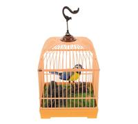 GATHINESS Juguete Plástico Resistente Activado por Sonido de Pájaro con Diseño Realista de Jaula y Movimiento Interactivo Adultos