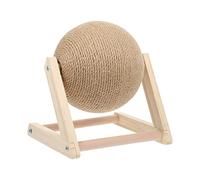 GATHINESS Juguete Rascador Forma Madera para Gatos y de Sisal de Bola Reconfortante para Moler Garras Color Caqui Adecuado Entretenimiento y Cuidado Felino