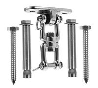 GATHINESS Kit de Ganchos Giratorios 360° en Acero Inoxidable 304 para Columpios y Hamacas, Soporte Resistente para Terraza y Áreas de Descanso al Aire Libre