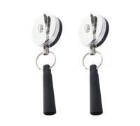 GATHINESS Llavero Extensible Antirrobo Telescópico de Silicona y Cable de Acero, 2 Piezas, Protector de Llaves para Deportes y Montañismo al Aire Libre