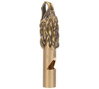 GATHINESS Llavero Silbato de Latón Dorado Resistente para Árbitros y Uso Exterior, Mini Colgante Portátil Silbido Fuerte para Personas Edad