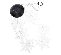 GATHINESS Luz de Carillón de Viento Solar 1w Lámpara Colgante de Jardín Forma de Copo de Nieve, Resina y Abs, 600mah, Ip65 se Enciende Oscuridad, Carga Automática para Exterior y Jardín