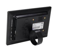 GATHINESS Marco Digital de Fotos Negro con Pantalla LED Reproductor Multimedia para Álbum Electrónico Compatible con USB y Tarjeta hasta Enchufe EU para Escritorio o Pared