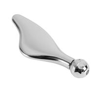 GATHINESS Masajeador Facial Rodillo Redondo para Retrasar el Envejecimiento de Aleación de Zinc Manual Color Plata y Aliviar la Fatiga en Cabello y Cuerpo